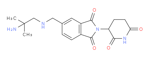 5-{[(2-amino-2-methylpropyl)amino]methyl}-2-(2,6-dioxopiperidin-3-yl)-2,3-dihydro-1H-isoindole-1,3-dione