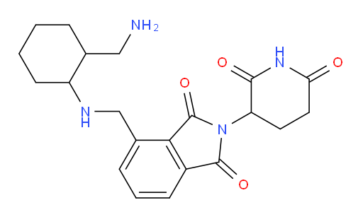 4-({[2-(aminomethyl)cyclohexyl]amino}methyl)-2-(2,6-dioxopiperidin-3-yl)-2,3-dihydro-1H-isoindole-1,3-dione