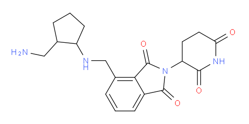 4-({[2-(aminomethyl)cyclopentyl]amino}methyl)-2-(2,6-dioxopiperidin-3-yl)-2,3-dihydro-1H-isoindole-1,3-dione