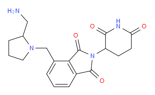 4-{[2-(aminomethyl)pyrrolidin-1-yl]methyl}-2-(2,6-dioxopiperidin-3-yl)-2,3-dihydro-1H-isoindole-1,3-dione
