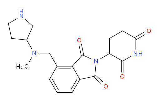 2-(2,6-dioxopiperidin-3-yl)-4-{[methyl(pyrrolidin-3-yl)amino]methyl}-2,3-dihydro-1H-isoindole-1,3-dione