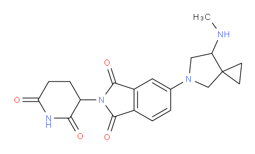 2-(2,6-dioxopiperidin-3-yl)-5-[7-(methylamino)-5-azaspiro[2.4]heptan-5-yl]-2,3-dihydro-1H-isoindole-1,3-dione