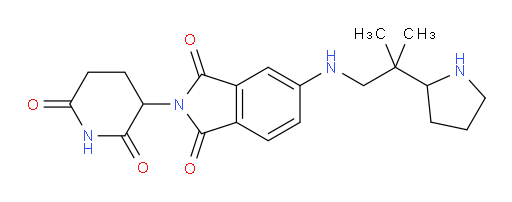 2-(2,6-dioxopiperidin-3-yl)-5-{[2-methyl-2-(pyrrolidin-2-yl)propyl]amino}-2,3-dihydro-1H-isoindole-1,3-dione