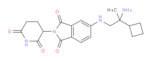 5-[(2-amino-2-cyclobutylpropyl)amino]-2-(2,6-dioxopiperidin-3-yl)-2,3-dihydro-1H-isoindole-1,3-dione