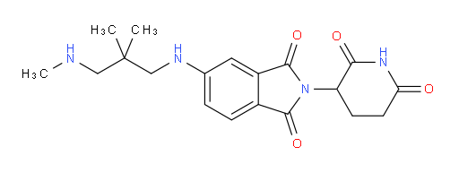 5-{[2,2-dimethyl-3-(methylamino)propyl]amino}-2-(2,6-dioxopiperidin-3-yl)-2,3-dihydro-1H-isoindole-1,3-dione