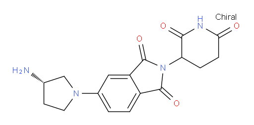 5-[(3S)-3-aminopyrrolidin-1-yl]-2-(2,6-dioxopiperidin-3-yl)-2,3-dihydro-1H-isoindole-1,3-dione