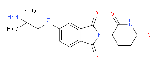 5-[(2-amino-2-methylpropyl)amino]-2-(2,6-dioxopiperidin-3-yl)-2,3-dihydro-1H-isoindole-1,3-dione