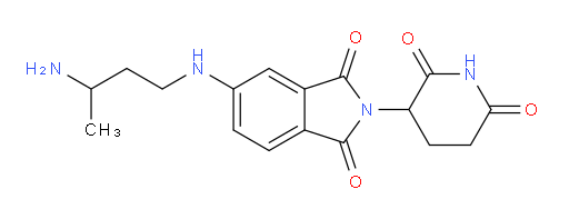 5-[(3-aminobutyl)amino]-2-(2,6-dioxopiperidin-3-yl)-2,3-dihydro-1H-isoindole-1,3-dione