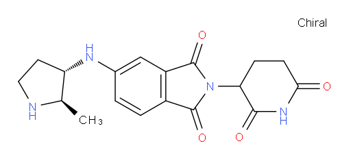 2-(2,6-dioxopiperidin-3-yl)-5-{[(2R,3S)-2-methylpyrrolidin-3-yl]amino}-2,3-dihydro-1H-isoindole-1,3-dione