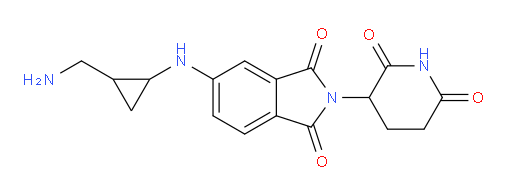5-{[2-(aminomethyl)cyclopropyl]amino}-2-(2,6-dioxopiperidin-3-yl)-2,3-dihydro-1H-isoindole-1,3-dione