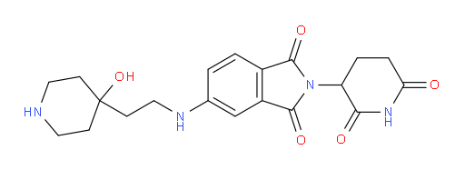 2-(2,6-dioxopiperidin-3-yl)-5-{[2-(4-hydroxypiperidin-4-yl)ethyl]amino}-2,3-dihydro-1H-isoindole-1,3-dione