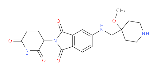 2-(2,6-dioxopiperidin-3-yl)-5-{[(4-methoxypiperidin-4-yl)methyl]amino}-2,3-dihydro-1H-isoindole-1,3-dione