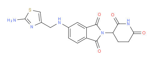 5-{[(2-amino-1,3-thiazol-4-yl)methyl]amino}-2-(2,6-dioxopiperidin-3-yl)-2,3-dihydro-1H-isoindole-1,3-dione
