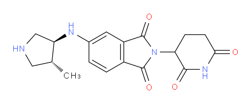 rac-2-(2,6-dioxopiperidin-3-yl)-5-{[(3R,4S)-4-methylpyrrolidin-3-yl]amino}-2,3-dihydro-1H-isoindole-1,3-dione