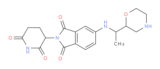 2-(2,6-dioxopiperidin-3-yl)-5-{[1-(morpholin-2-yl)ethyl]amino}-2,3-dihydro-1H-isoindole-1,3-dione