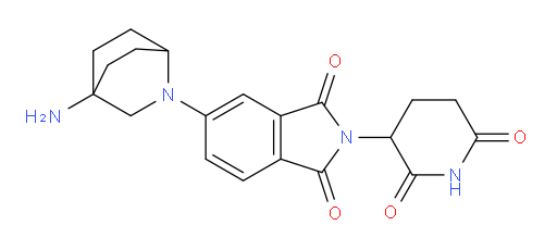 5-{4-amino-2-azabicyclo[2.2.2]octan-2-yl}-2-(2,6-dioxopiperidin-3-yl)-2,3-dihydro-1H-isoindole-1,3-dione