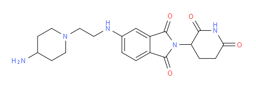 5-{[2-(4-aminopiperidin-1-yl)ethyl]amino}-2-(2,6-dioxopiperidin-3-yl)-2,3-dihydro-1H-isoindole-1,3-dione