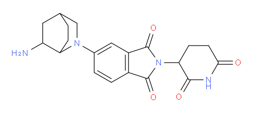 5-{6-amino-2-azabicyclo[2.2.2]octan-2-yl}-2-(2,6-dioxopiperidin-3-yl)-2,3-dihydro-1H-isoindole-1,3-dione