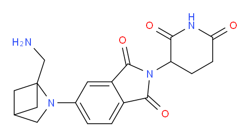 5-[1-(aminomethyl)-2-azabicyclo[2.1.1]hexan-2-yl]-2-(2,6-dioxopiperidin-3-yl)-2,3-dihydro-1H-isoindole-1,3-dione