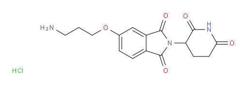 5-(3-aminopropoxy)-2-(2,6-dioxopiperidin-3-yl)-2,3-dihydro-1H-isoindole-1,3-dione hydrochloride