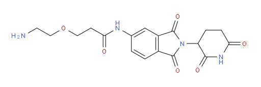 3-(2-aminoethoxy)-N-[2-(2,6-dioxopiperidin-3-yl)-1,3-dioxo-2,3-dihydro-1H-isoindol-5-yl]propanamide