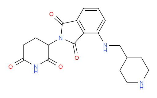 2-(2,6-dioxopiperidin-3-yl)-4-{[(piperidin-4-yl)methyl]amino}-2,3-dihydro-1H-isoindole-1,3-dione