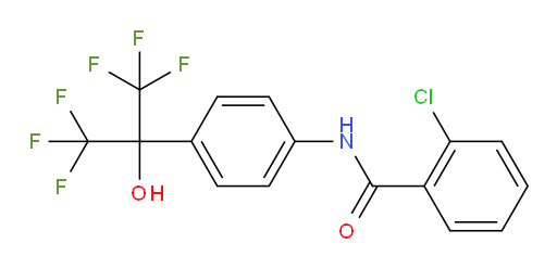 2-chloro-N-[4-(1,1,1,3,3,3-hexafluoro-2-hydroxypropan-2-yl)phenyl]benzamide