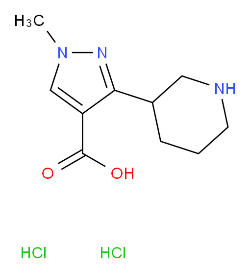 1-methyl-3-(piperidin-3-yl)-1H-pyrazole-4-carboxylic acid dihydrochloride