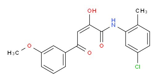 (2E)-N-(5-chloro-2-methylphenyl)-2-hydroxy-4-(3-methoxyphenyl)-4-oxobut-2-enamide