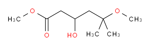 methyl 3-hydroxy-5-methoxy-5-methylhexanoate