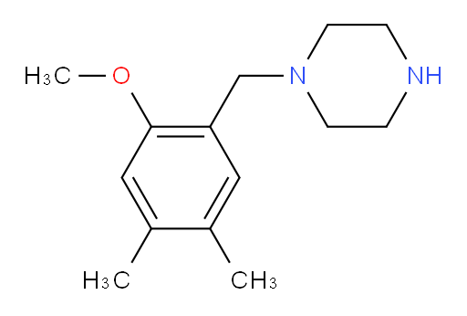 1-[(2-methoxy-4,5-dimethylphenyl)methyl]piperazine