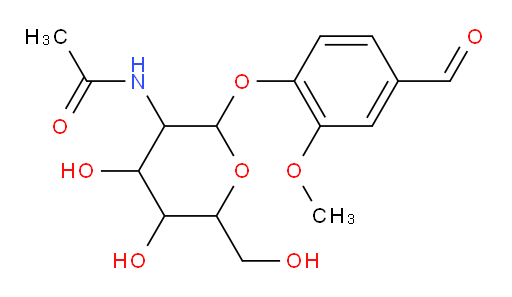 N-[2-(4-formyl-2-methoxyphenoxy)-4,5-dihydroxy-6-(hydroxymethyl)oxan-3-yl]acetamide