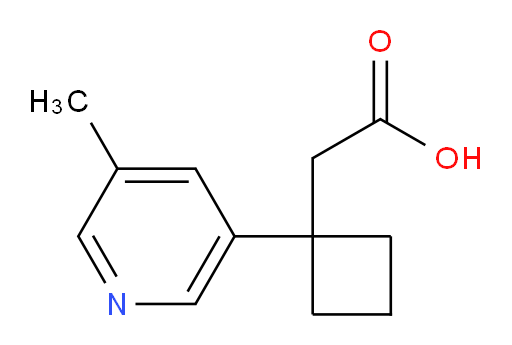2-[1-(5-methylpyridin-3-yl)cyclobutyl]acetic acid