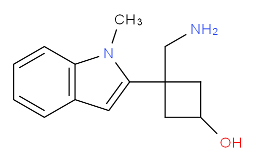 3-(aminomethyl)-3-(1-methyl-1H-indol-2-yl)cyclobutan-1-ol