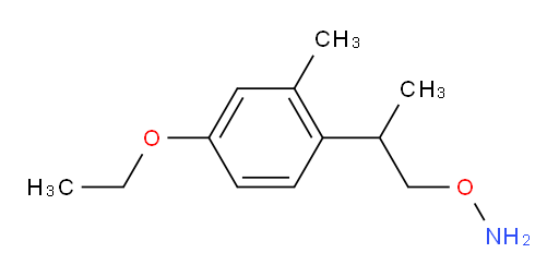 O-[2-(4-ethoxy-2-methylphenyl)propyl]hydroxylamine