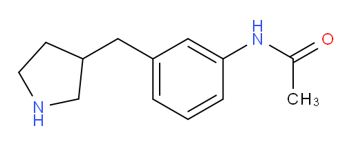N-{3-[(pyrrolidin-3-yl)methyl]phenyl}acetamide