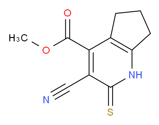 methyl 3-cyano-2-sulfanylidene-1H,2H,5H,6H,7H-cyclopenta[b]pyridine-4-carboxylate