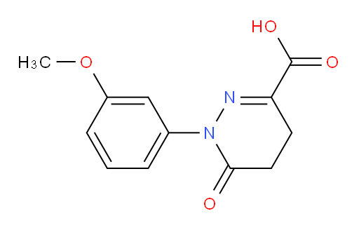 1-(3-methoxyphenyl)-6-oxo-1,4,5,6-tetrahydropyridazine-3-carboxylic acid
