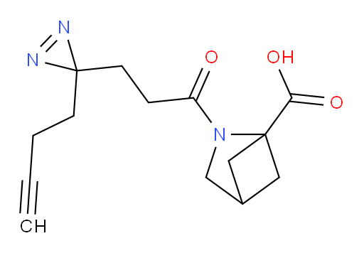 2-{3-[3-(but-3-yn-1-yl)-3H-diazirin-3-yl]propanoyl}-2-azabicyclo[2.1.1]hexane-1-carboxylic acid