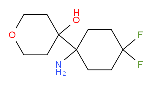 4-(1-amino-4,4-difluorocyclohexyl)oxan-4-ol