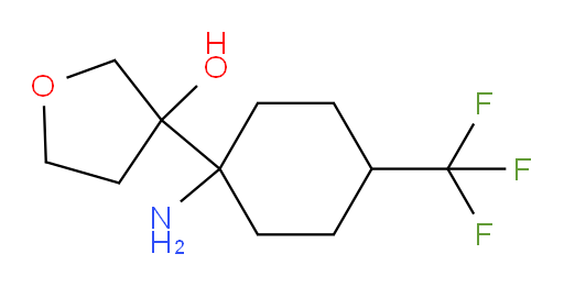 3-[1-amino-4-(trifluoromethyl)cyclohexyl]oxolan-3-ol