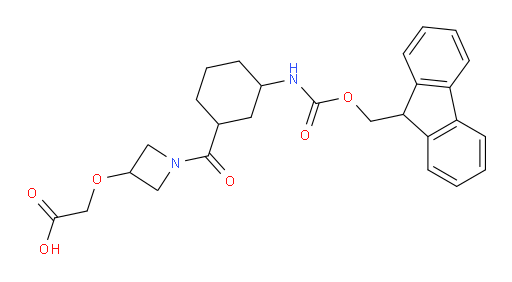 2-({1-[3-({[(9H-fluoren-9-yl)methoxy]carbonyl}amino)cyclohexanecarbonyl]azetidin-3-yl}oxy)acetic acid
