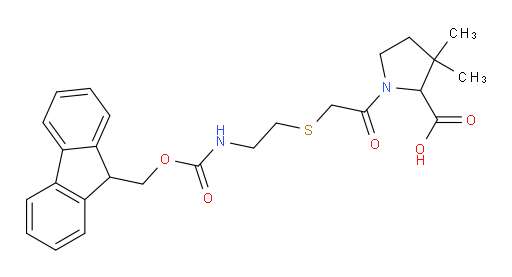 1-(2-{[2-({[(9H-fluoren-9-yl)methoxy]carbonyl}amino)ethyl]sulfanyl}acetyl)-3,3-dimethylpyrrolidine-2-carboxylic acid