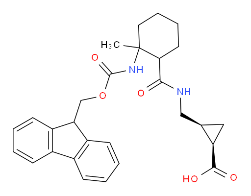 rac-(1R,2S)-2-({[2-({[(9H-fluoren-9-yl)methoxy]carbonyl}amino)-2-methylcyclohexyl]formamido}methyl)cyclopropane-1-carboxylic acid