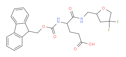4-{[(4,4-difluorooxolan-2-yl)methyl]carbamoyl}-4-({[(9H-fluoren-9-yl)methoxy]carbonyl}amino)butanoic acid