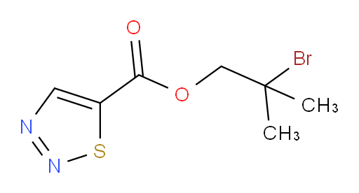 2-bromo-2-methylpropyl 1,2,3-thiadiazole-5-carboxylate