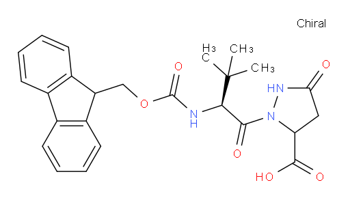 2-[(2S)-2-({[(9H-fluoren-9-yl)methoxy]carbonyl}amino)-3,3-dimethylbutanoyl]-5-oxopyrazolidine-3-carboxylic acid