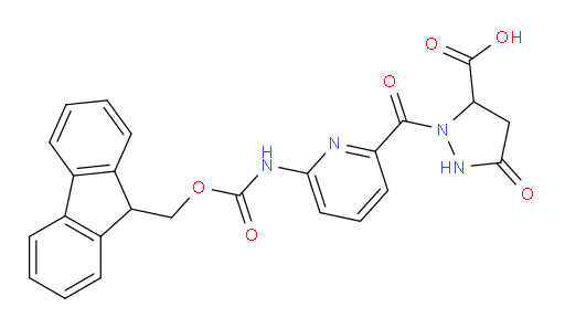 2-[6-({[(9H-fluoren-9-yl)methoxy]carbonyl}amino)pyridine-2-carbonyl]-5-oxopyrazolidine-3-carboxylic acid