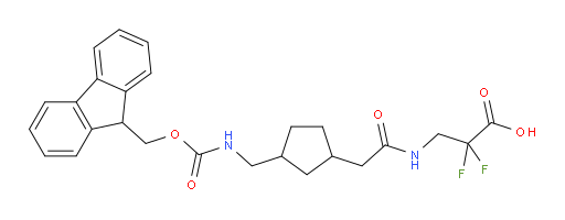 3-(2-{3-[({[(9H-fluoren-9-yl)methoxy]carbonyl}amino)methyl]cyclopentyl}acetamido)-2,2-difluoropropanoic acid
