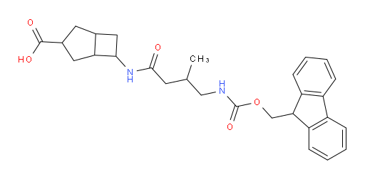 6-[4-({[(9H-fluoren-9-yl)methoxy]carbonyl}amino)-3-methylbutanamido]bicyclo[3.2.0]heptane-3-carboxylic acid